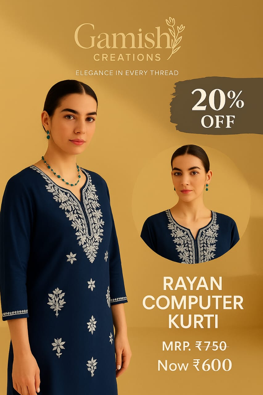 Rayon Computer Kurti