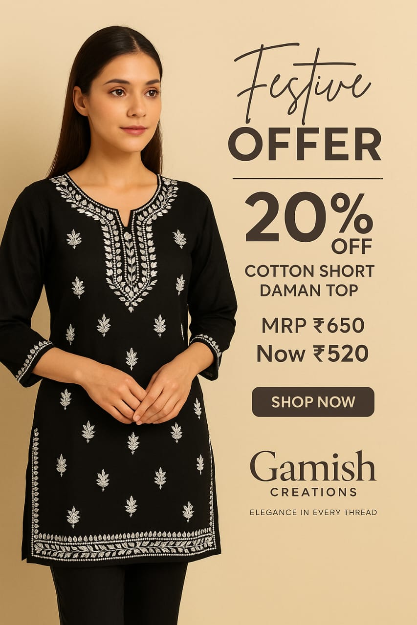 Cotton Short Daman Kurti