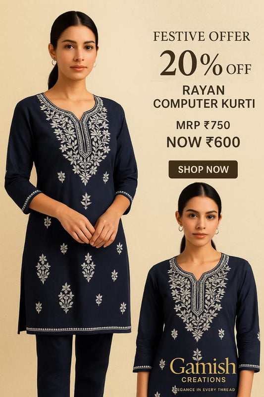 Rayon Computer Kurti