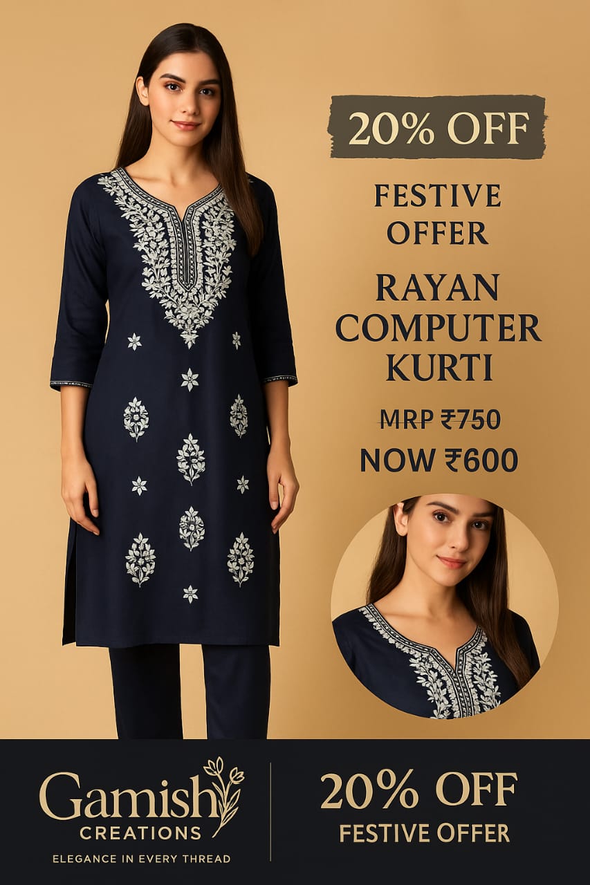 Rayon Computer Kurti