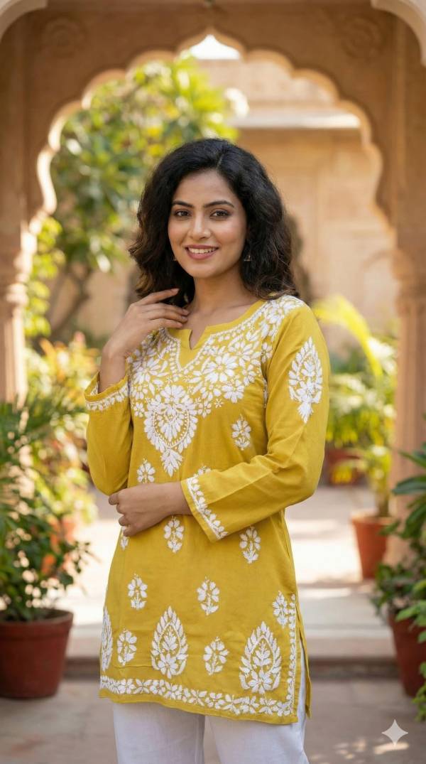 Handmade Modal Short Kurti |Indian Ethnic Tunic |Summer wear | Slow Fashion